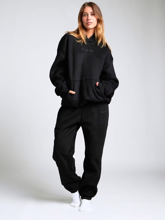 Comfrt Pants - Comfrt Black Signature Fit Comfort Lounge Jogger Sweatpants Size Medium